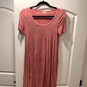 Soft coral dress